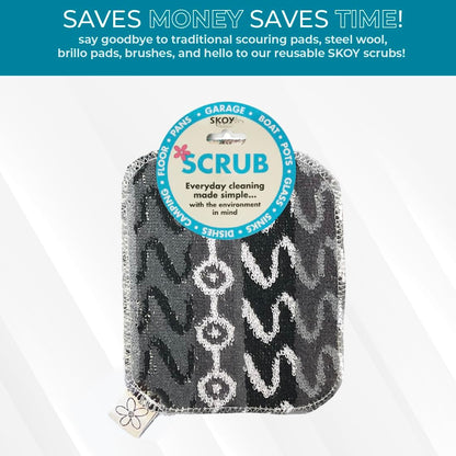 Skoy Scrub - Eco-Friendly Reusable Kitchen Scrub (Monochromatic